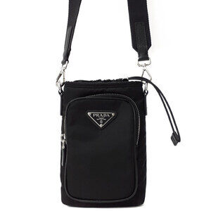 PRADA Re Smartphone Bag Shoulder Crossbody Bag Black